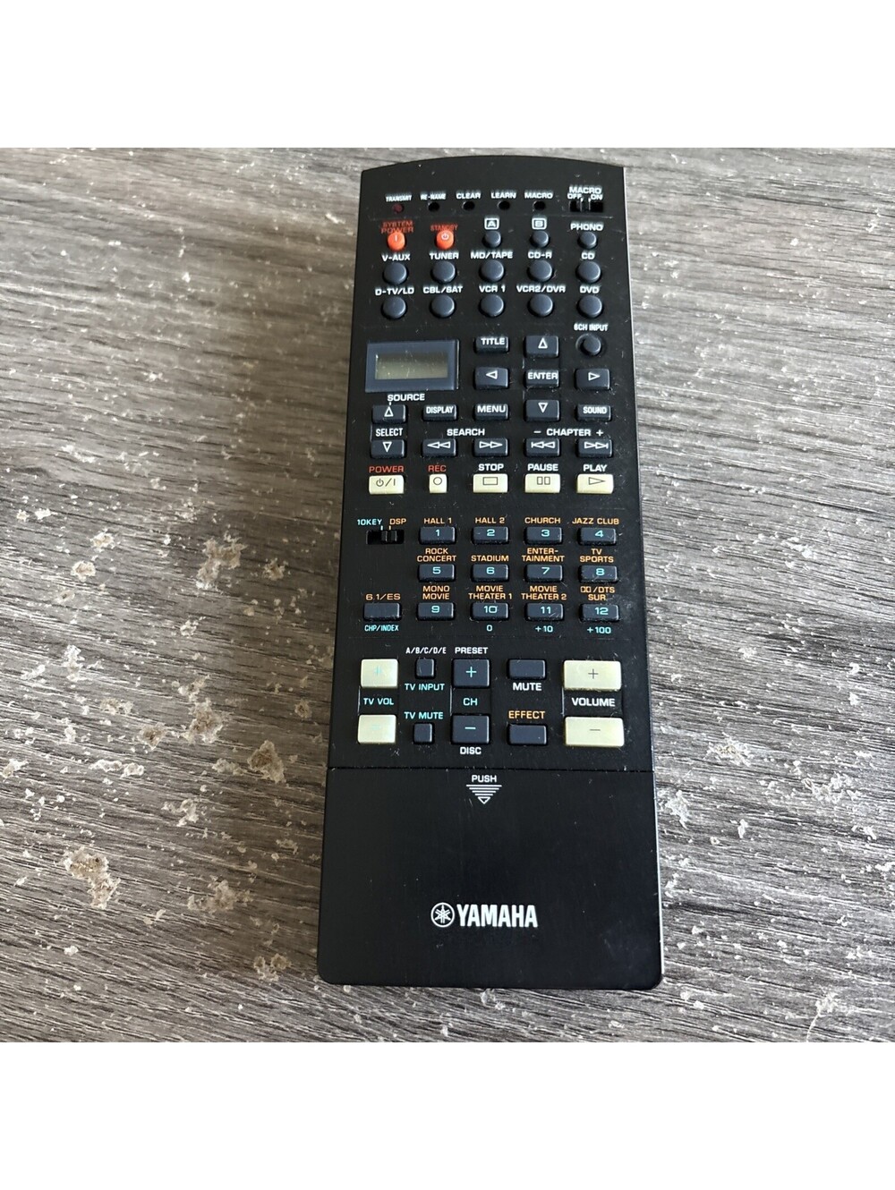 YAMAHA AV amplifier remote control RAV222 V628350 *Missing Back*